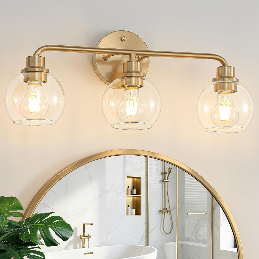 Astrid – Elegant väggbelysning med glaskupor och mässingsfinish