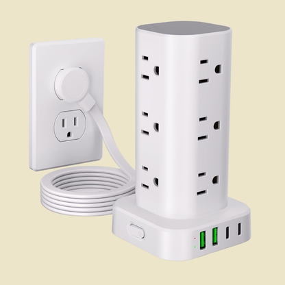 Elin – Vertikalt grenuttag med USB-portar och platt kontakt