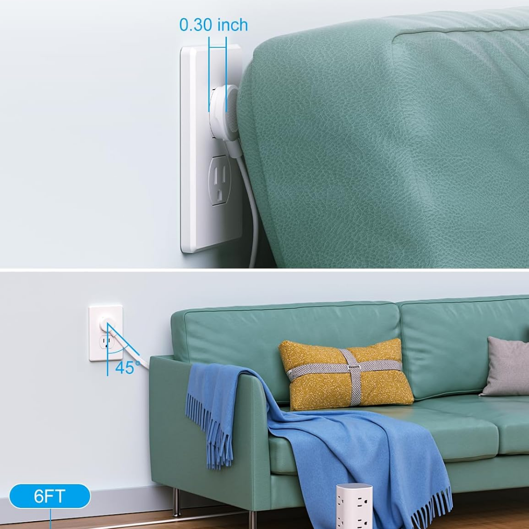 Elin – Vertikalt grenuttag med USB-portar och platt kontakt