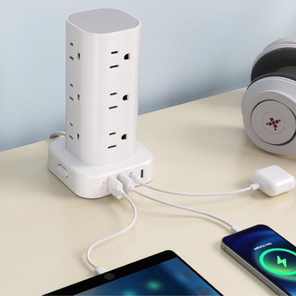 Elin – Vertikalt grenuttag med USB-portar och platt kontakt